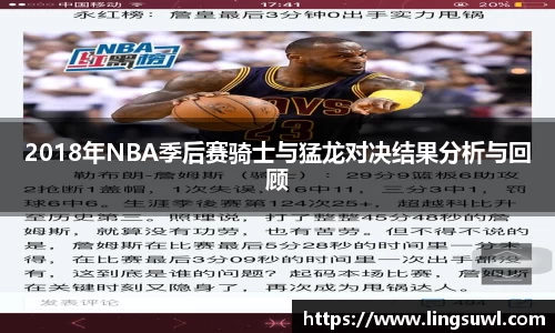 2018年NBA季后赛骑士与猛龙对决结果分析与回顾
